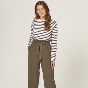 North Long Sleeve Tee in Off White